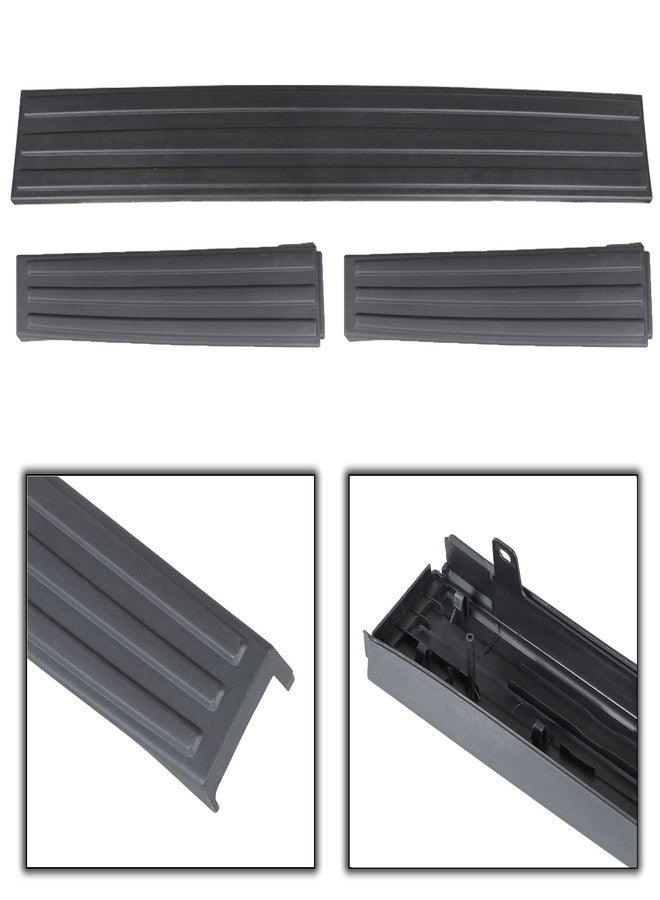 munirater 3PCS Tailgate Flex Flexible Step Protector Trim Molding Cap Black Replacement for 2009-2014 F150 9L3Z9941018AA 9L3Z9941019A - Image 5